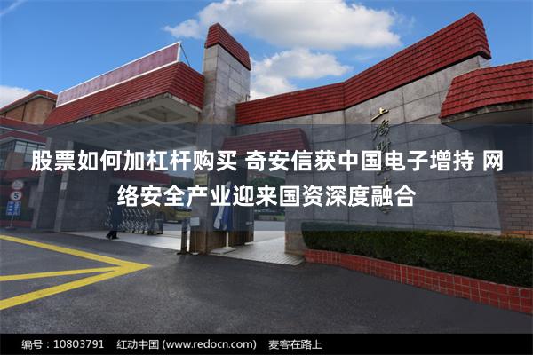 股票如何加杠杆购买 奇安信获中国电子增持 网络安全产业迎来国资深度融合