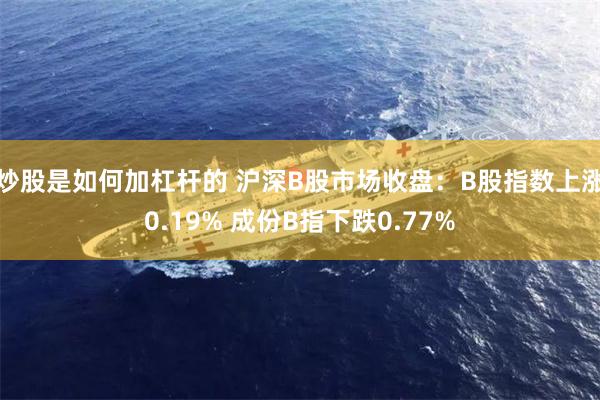 炒股是如何加杠杆的 沪深B股市场收盘：B股指数上涨0.19% 成份B指下跌0.77%