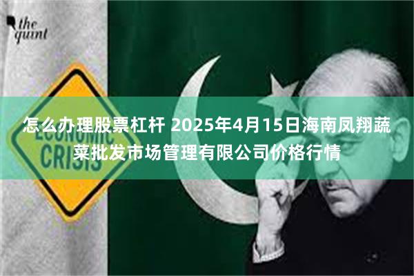 怎么办理股票杠杆 2025年4月15日海南凤翔蔬菜批发市场管