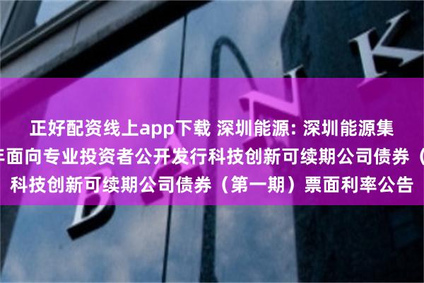 正好配资线上app下载 深圳能源: 深圳能源集团股份有限公司