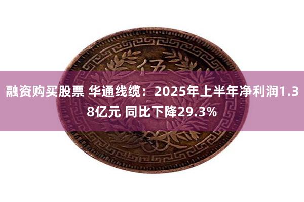 融资购买股票 华通线缆：2025年上半年净利润1.38亿元 